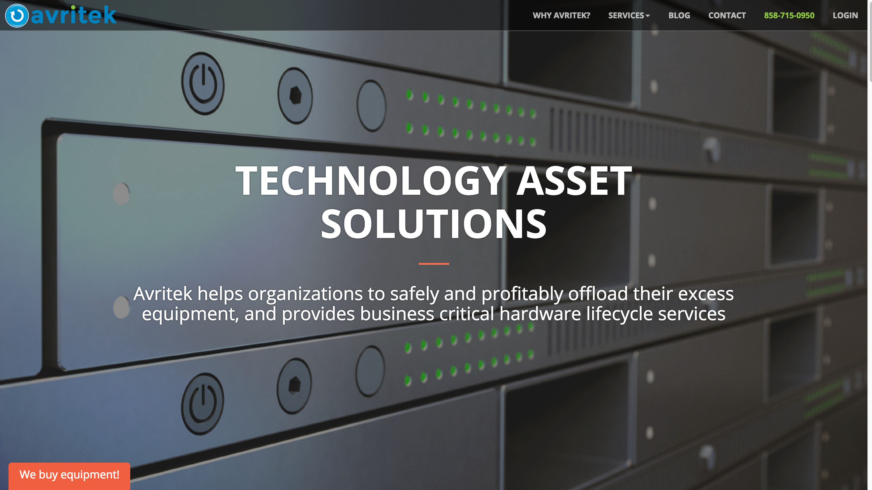 Avritek Website Home Page