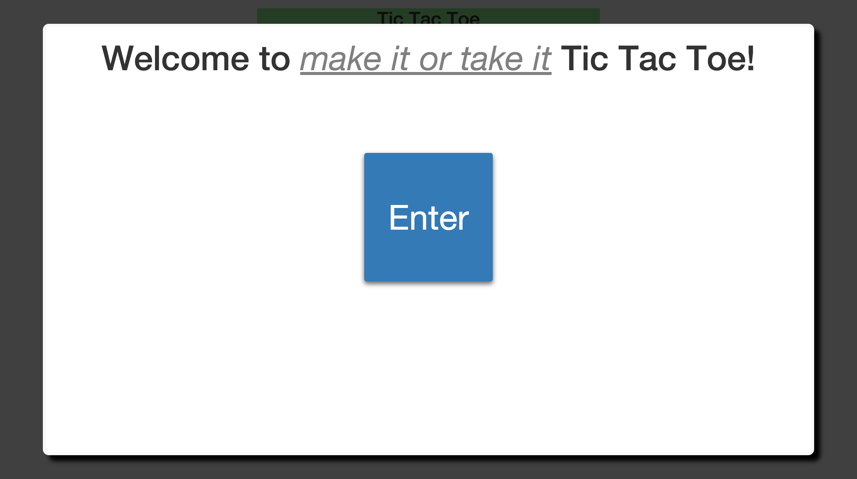 Jenny Pletner's Tic Tac Toe Game Pg 1